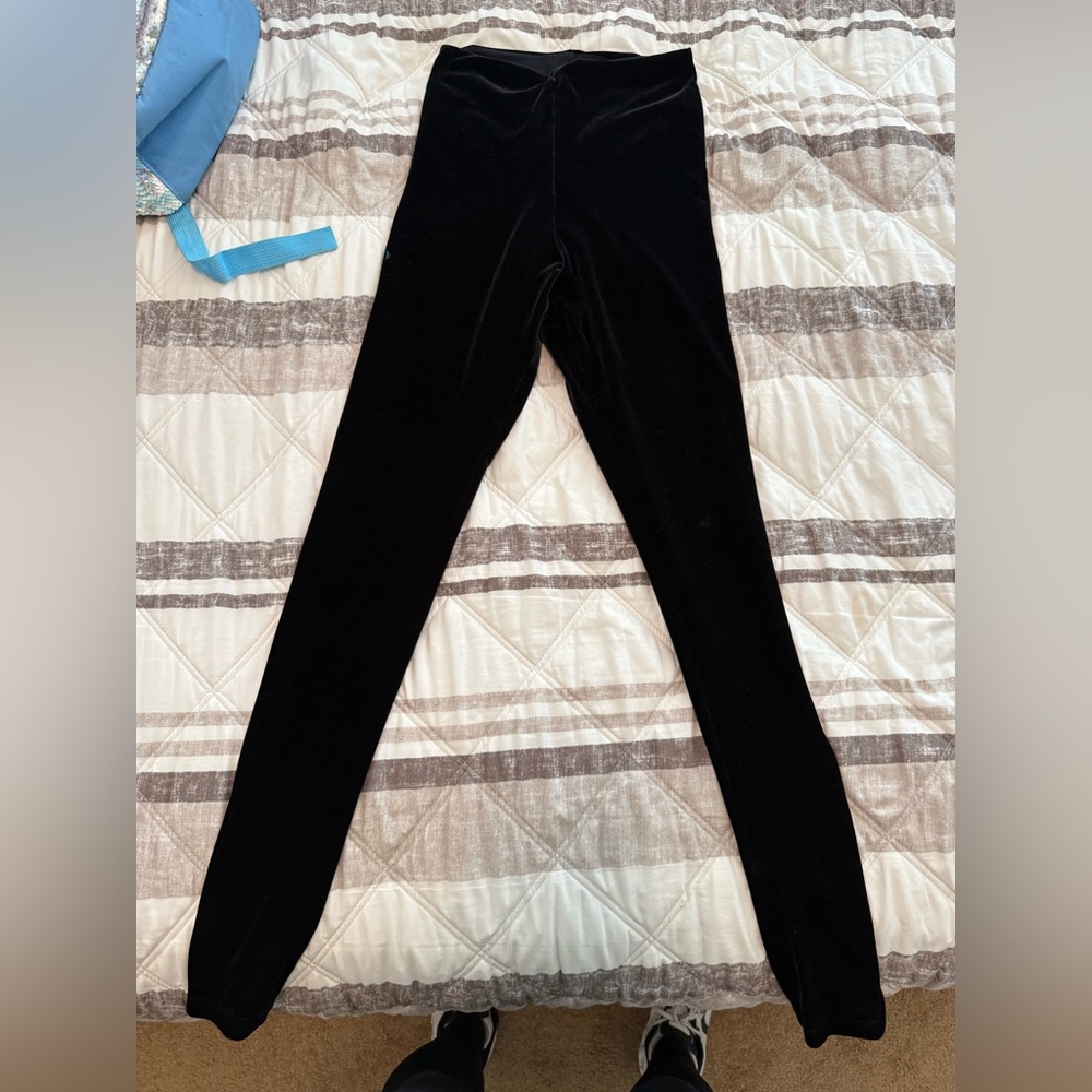 Commando  Classic Black velvet  Leggings